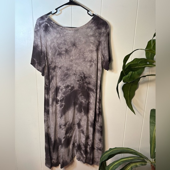 Freeloader Dark Gray Tie-Dye Slip Dress Women’s Size Small - Picture 5 of 11